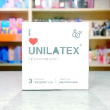 Ультратонкие презервативы Unilatex Ultra Thin - 3 шт.