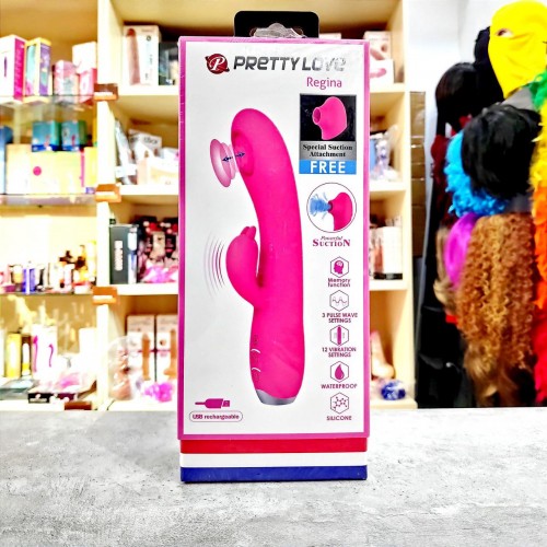 Вибро - стимулятор с пульсацией и вакууматором Regina PL BI-014727-1