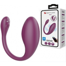 Фиолетовый Вибратор Для Пар с управлением через телефон BI-300106HP