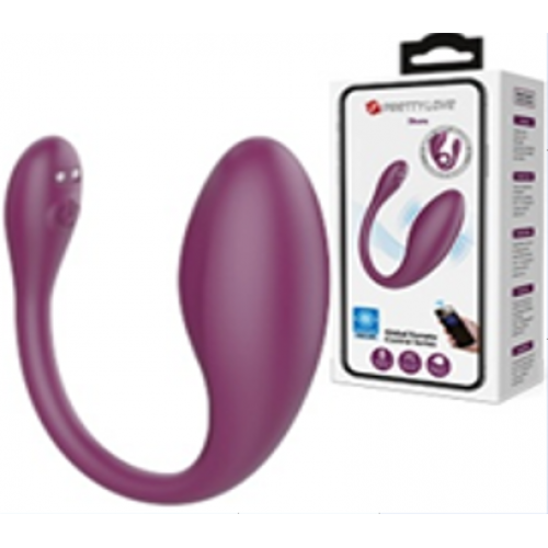 Фиолетовый Вибратор Для Пар с управлением через телефон BI-300106HP