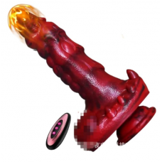 ЗОО Фаллос Красного Дракона на ДУ 20 см (движение вверх - вниз)